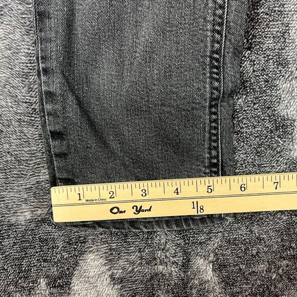 Diesel Sleenker Slim Skinny Black Distressed Button Fly Jeans 33X32(33X30.5) - Picture 10 of 15